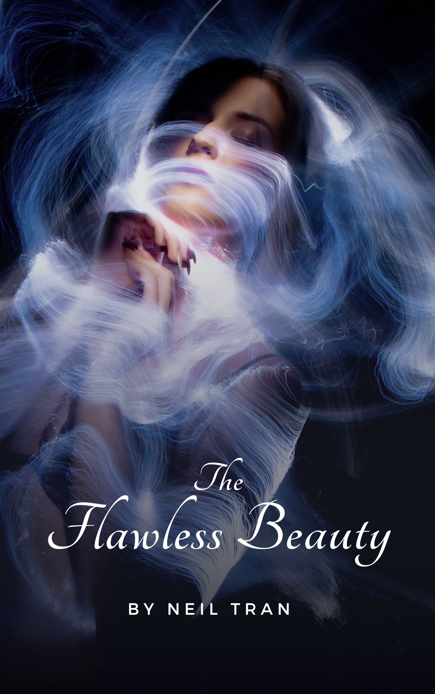 White Black Abstract Dark Modern Photo The Flawless Beauty Book Cover